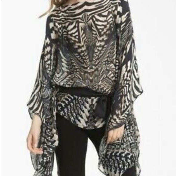 Roberto Cavalli Silk Print Kaftan